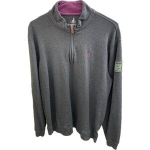 Johnnie-O West Coast Prep 1/4 Zip Golf Sweater Men’s XL  Grey Purple Global Golf